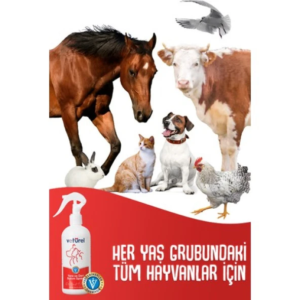 Vetürel Kedi Köpek Yara ve Deri Bakım Spreyi Refil 1000 ml - 7