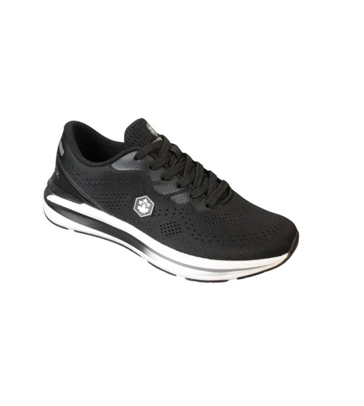 LUMBERJACK Erkek Siyah Gri Sneaker Örgu Memory Taban Spor Ayakkabı - Resim 2