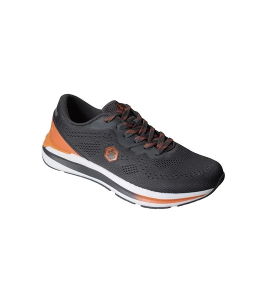 LUMBERJACK Erkek Siyah Gri Sneaker Örgu Memory Taban Spor Ayakkabı - Resim 3