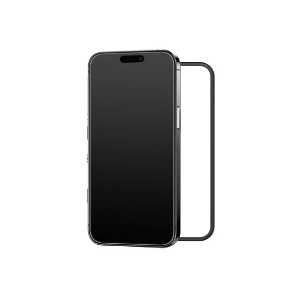 İphone 15 Pro Uyumlu MATE parmak izi bırakmayan ekran koruyucu Jelatin