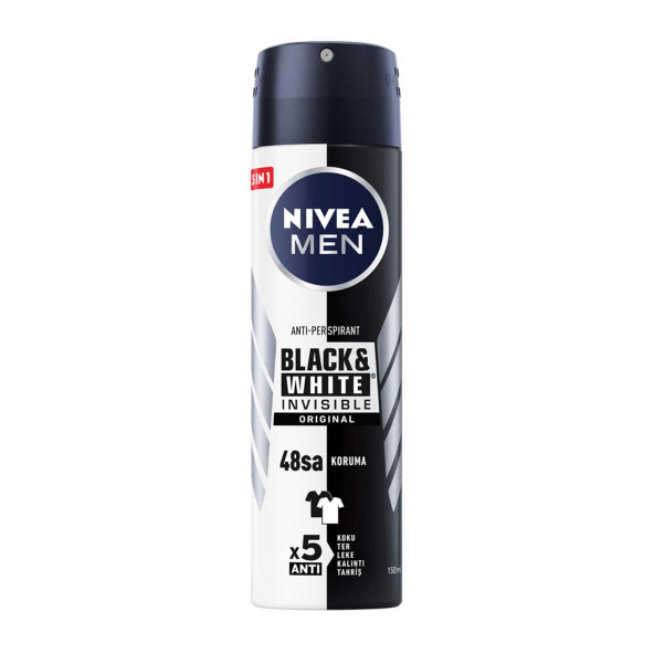 Nivea Deodorant 150 ml Erkek İnvisible Black&White