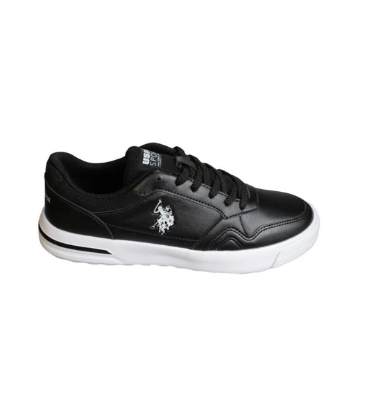 U.S.POLO ASSN Erkek Beyaz Siyah Sneaker Spor Ayakkabı - 5