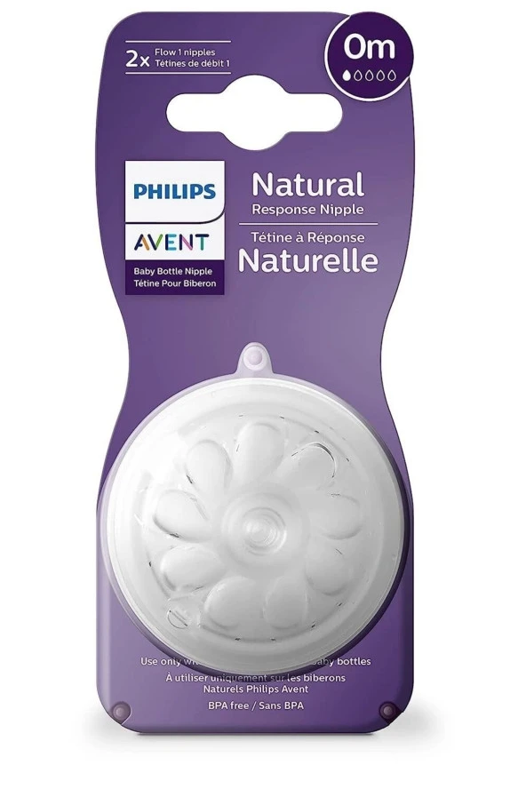 AVENT NATURAL RESPONSE BİBERON EMZİĞİ 1 NUMARA 0+ AY 2'Lİ - Resim 3