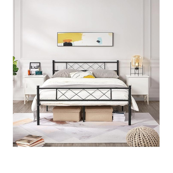 HFT HOME Metal Karyola, Çınar Metal Karyola , Ölçü ve Renk Seçenekli 21 90x200 SİYAH - 2