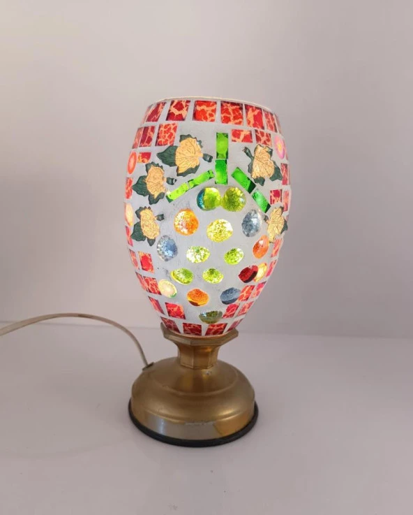 Masa Gece Lambası Dokunmatik Renkli Cam Masa Lamba Işığı Ev Dekor - 7