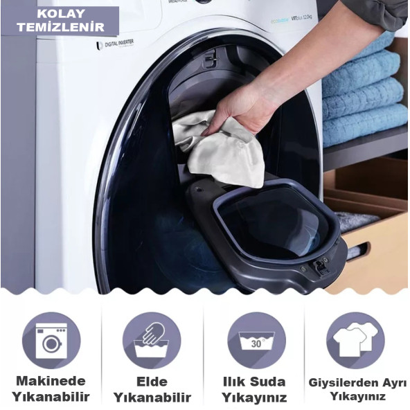 Bumedo Bambu Nano Kumaş Likralı Yıkanabilir 6'lı Sandalye Kılıfı Lastikli Sandalye Örtüsü 6 Adet-gülkurusu - Resim 4