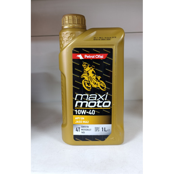 PETROL OFİSİ MAXIMOTO 4T 10W-40 1 LT 2025  ÜRT. ( 12'Lİ KOLİ) - 3