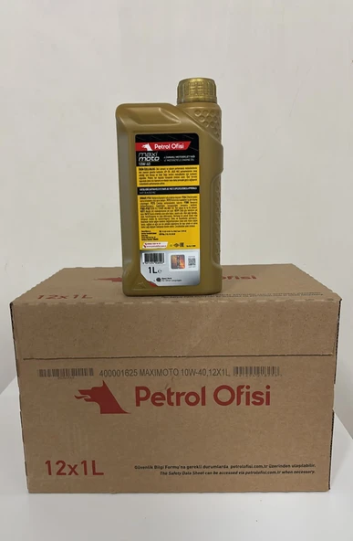 PETROL OFİSİ MAXIMOTO 4T 10W-40 1 LT 2025  ÜRT. ( 12'Lİ KOLİ) - Resim 4