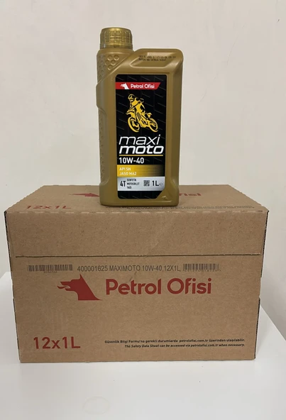 PETROL OFİSİ MAXIMOTO 4T 10W-40 1 LT 2025  ÜRT. ( 12'Lİ KOLİ) - Resim 3