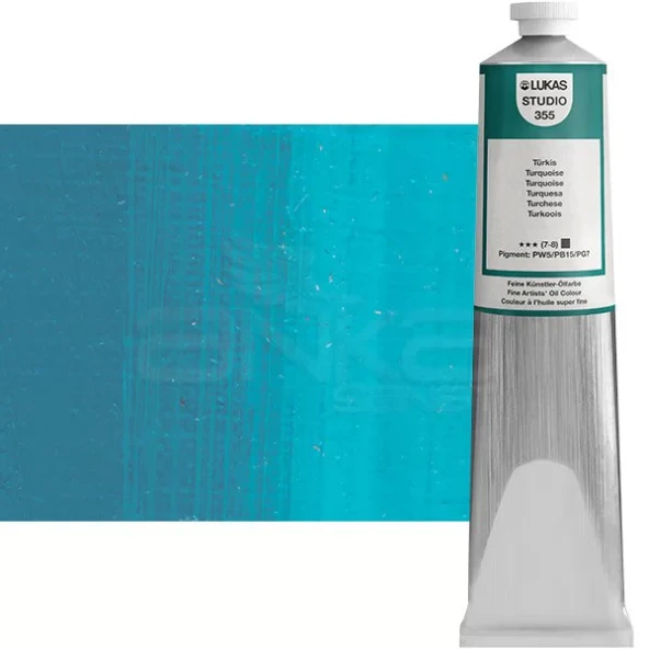 Lukas Studio Yağlı Boya 200ml 355 Turquoise ürün görseli 1
