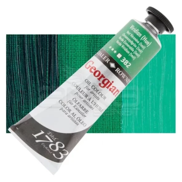 Daler Rowney Georgian Yağlı Boya 225ml 382 Viridian Hue