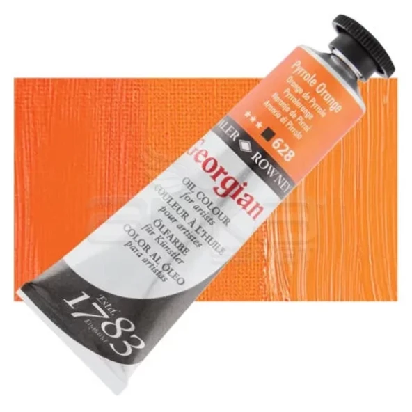 Daler Rowney Georgian Yağlı Boya 38ml No:628 Chrome Orange Deep (Hue)