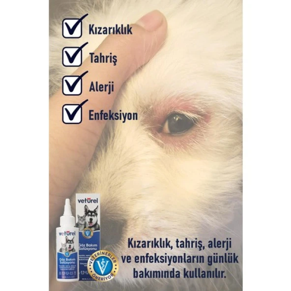 Vetürel Kedi Köpek Göz Bakım Solüsyonu 100 ml - 4