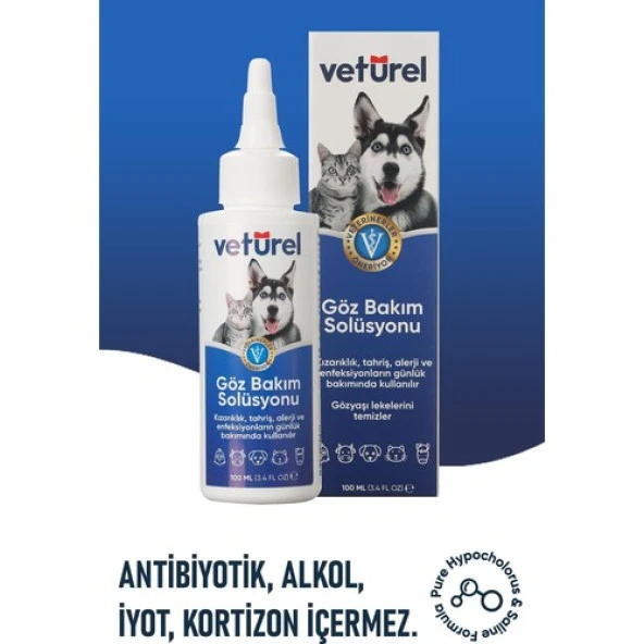 Vetürel Kedi Köpek Göz Bakım Solüsyonu 100 ml - 5