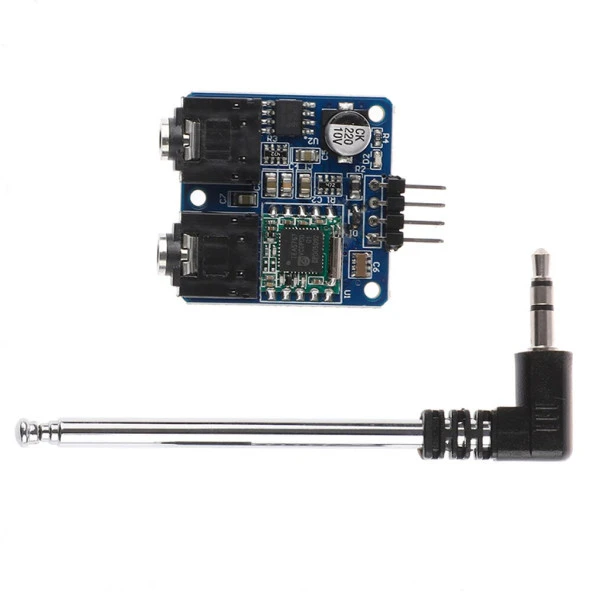 TEA5767 FM Stereo Radyo Alıcı Modülü + Anten  I2C Dijital Programlanabilir Düşük Güç 76Mhz-108Mhz - Resim 2