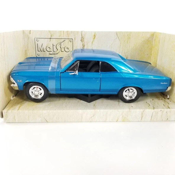 Maisto 1966 Chevrolet Chevelle SS 396 1/24 Model Araba - Resim 2