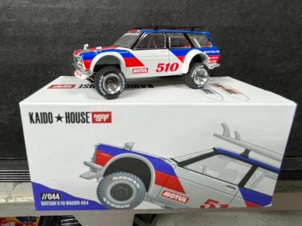 Mini GT Kaido House 044 Datsun 510 Wagon 4X4 Model Araba