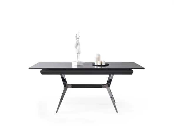 ASYA GÜMÜŞ AÇILIR YEMEK MASASI+6 SANDALYE - Resim 2