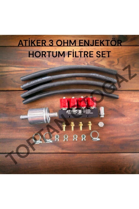 3 OHM ENJEKTÖR HORTUM VE FİLTRE SET