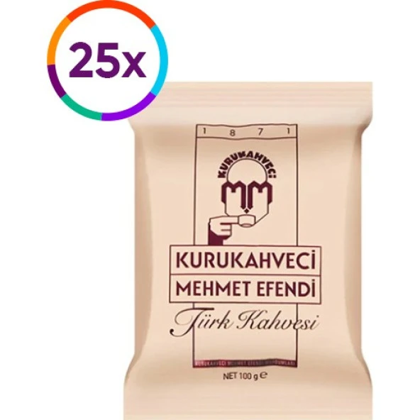 Mehmet Efendi? Türk Kahvesi 100 gr X 25 Adet