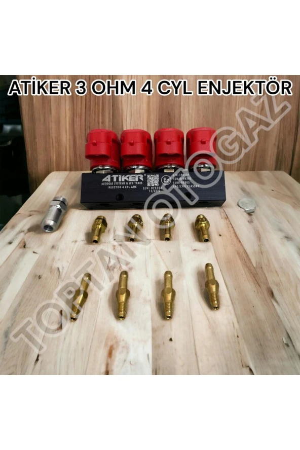 Atiker Enjektör - 4 Silindir - 3 Ohm - Yeni Üretin Tarihli