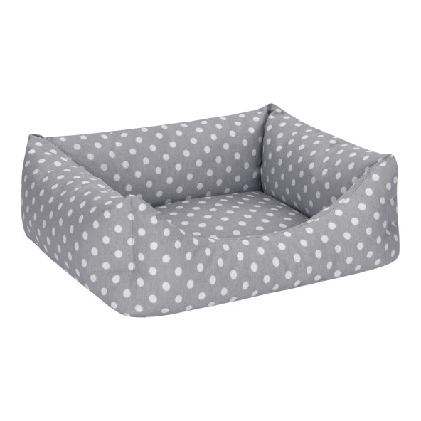 Pet Comfort Uniform Gri Puantiyeli Kedi ve Köpek Yatağı XS 50x40cm - Resim 2