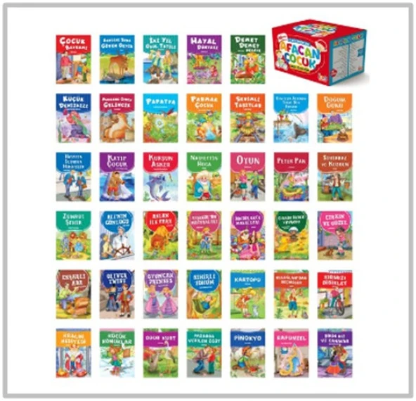 Locrk Çocuk - Afacan Çocuk Sınıf Kitaplığım Seti 40Lı 2.Ve 3.Sınıflar