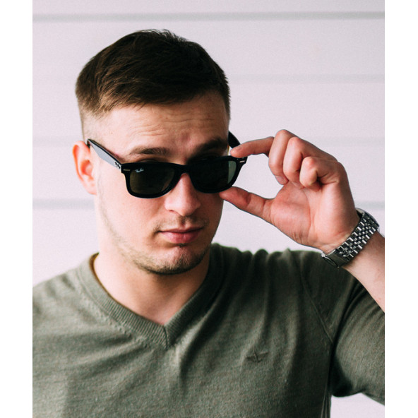 Ray-Ban Rb2140 901 50&22 150 3N Eğimli Wayfarer Modeli Siyah Güneş Gözlüğü - 9