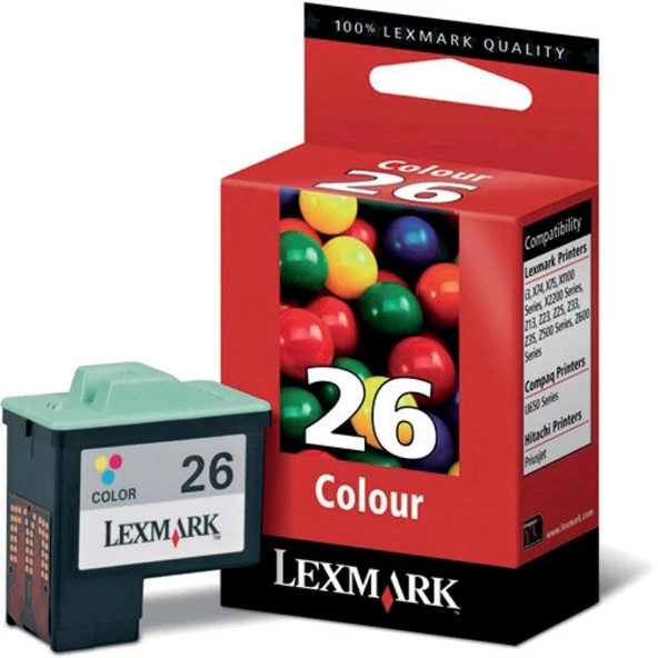 LEXMARK  10N0026E RENKLI KARTUS NO:26