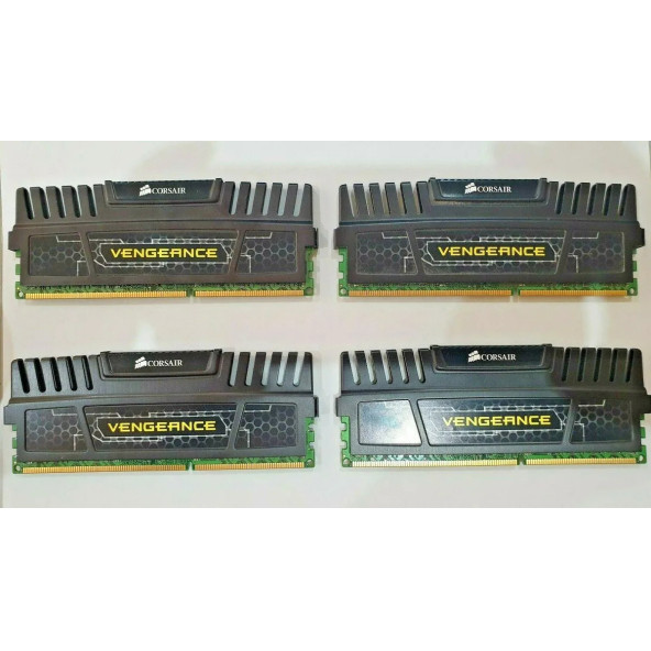 2.EL 16GB CORSAIR VENGEANCE (4x 4gb) 1600MHz 1.5v CMZ16GX3M4A1600C9 RAM MEMORY DDR3 2.EL ÜRÜN