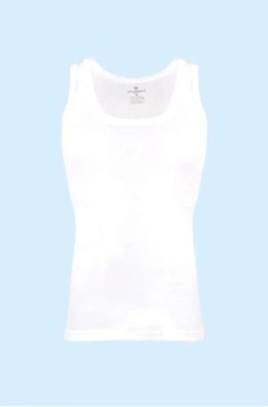 CEYLANOĞLU ERKEK RİBANA ASKILI ATLET 6 ADET  BEYAZ 2XL - Resim 3