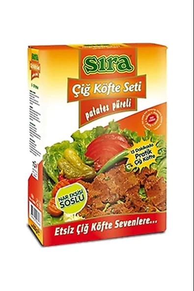 Sıra Çiğ Köfte Seti Etsiz Patates Püreli 500 Gr