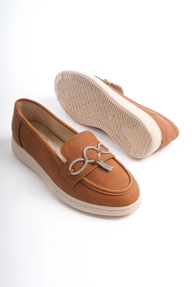 Büyük Numara Bayan Taş Detaylı Günlük Ayakkabı - Resim 6