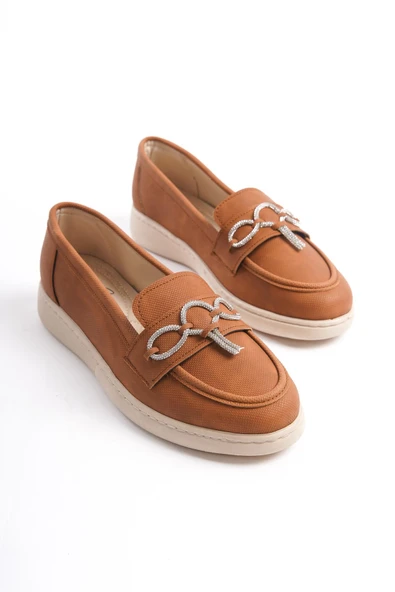 Büyük Numara Bayan Taş Detaylı Günlük Ayakkabı - Resim 5