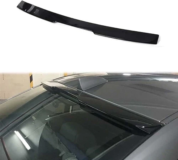 Bmw E60 M4 cam üstü Spoiler 2003-2009 arası (Pianoblack) - Resim 2