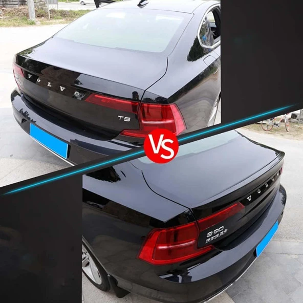 Volvo S90 Boyalı Spoiler (Pianoblack) - 2