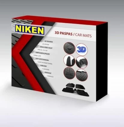 Bmw 1 Serisi F20 Havuzlu 3D Paspas Niken Siyah 2011-2019 Arası - Resim 5