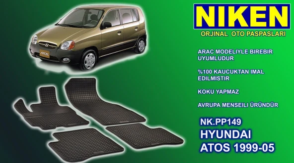 Hyundai Atos paspas kauçuk oem germany 1999-2005 Arası NİKEN ürün görseli 1