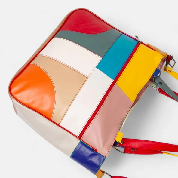 Lederax Hakiki Deri El ve  Omuz Çantası Anne Çantası LD403 - Resim 4