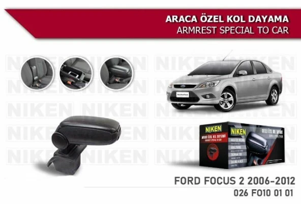 Ford Focus 3.5 Araca Özel Kol Dayama Kolçak 2014-2018 Arası Niken