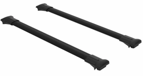 Araç üstü ara atkı bagaj taşıyıcı-siyah (yanlardan sıkıştırmalı model)alüminyum 105cm. - Resim 2