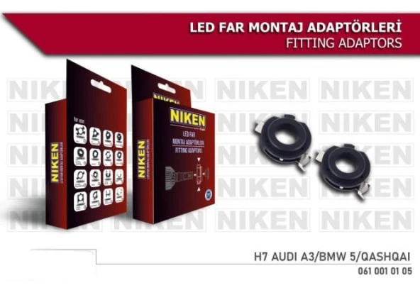 Nissan Qashqai Led Xenon Montaj aparatı H7 uyumlu Niken