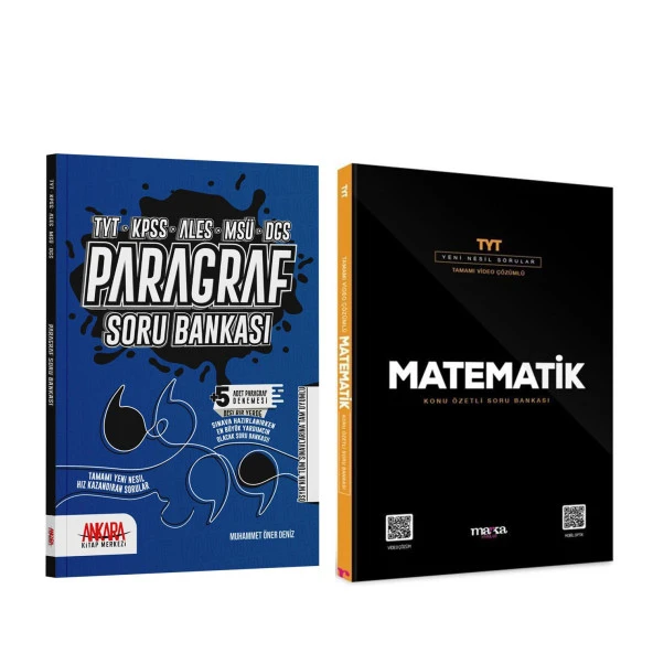 Marka TYT Matematik ve AKM Paragraf Soru Bankası Seti 2 Kitap