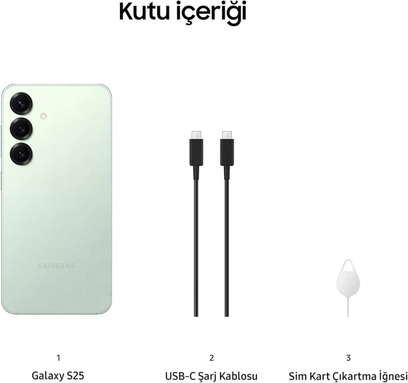 SAMSUNG Galaxy S25 12/256GB Akıllı Telefon Mint Yeşili - 6