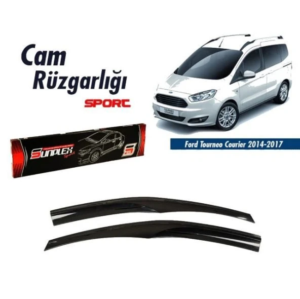 Ford Courier Mugen Cam Rüzgarlığı 2014 sonrası 2'li Sunplex ürün görseli