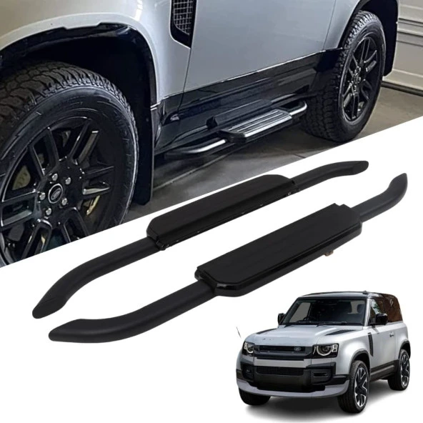 Land Rover Defender 90 siyah yan basamak 2020 sonrası oem model