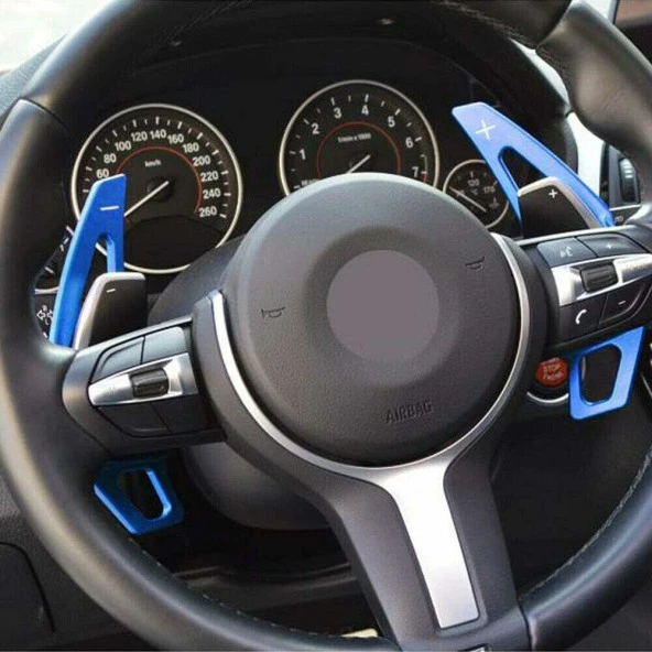 Bmw F32 M Direksiyon F1 Vites Kulakçık 2014-2018 arası Mavi - 2