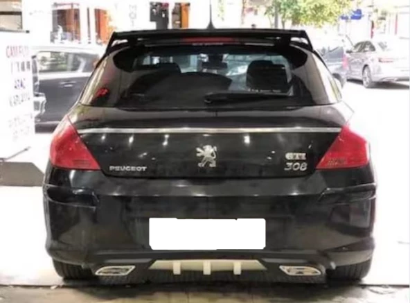 Peugeot 308 uyumlu üniversal difüzör Gri 2008 ve sonrası modeller - 1