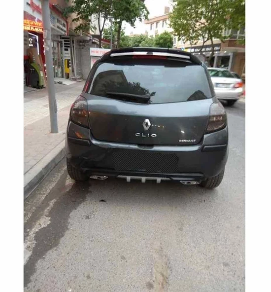 Renault Clio 3 uyumlu üniversal difüzör Siyah tüm modeller