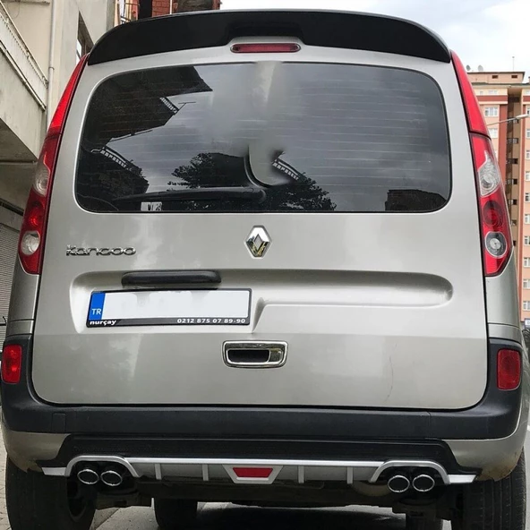 Renault Kangoo uyumlu arka tampon altı difüzör Siyah 2007-2014 arası ürün görseli